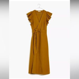 Madewell Linen wrap dress!